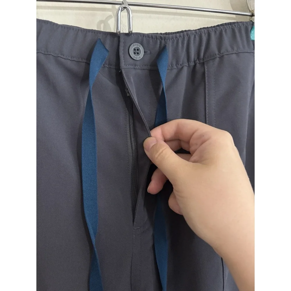 FIGS Mens Large Straight Leg Scrub Pants Charcoal Gray PO 3468